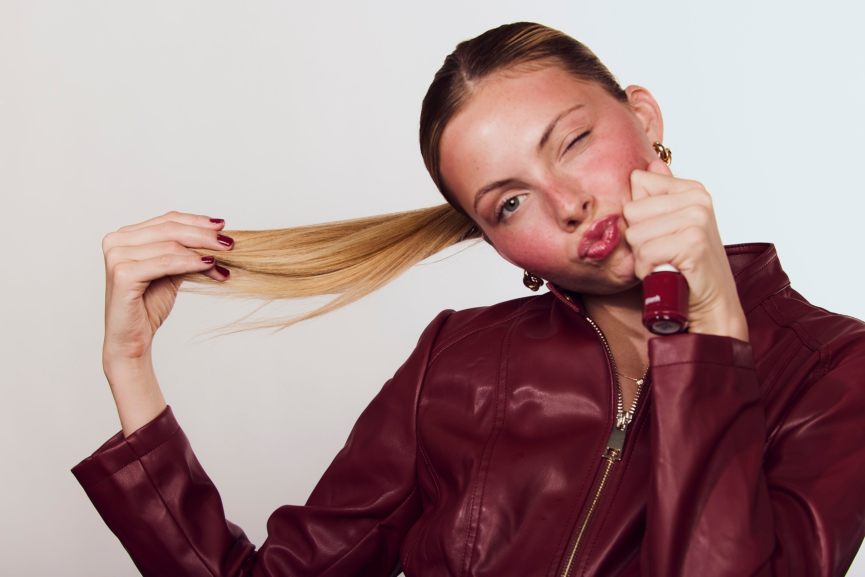 red leather