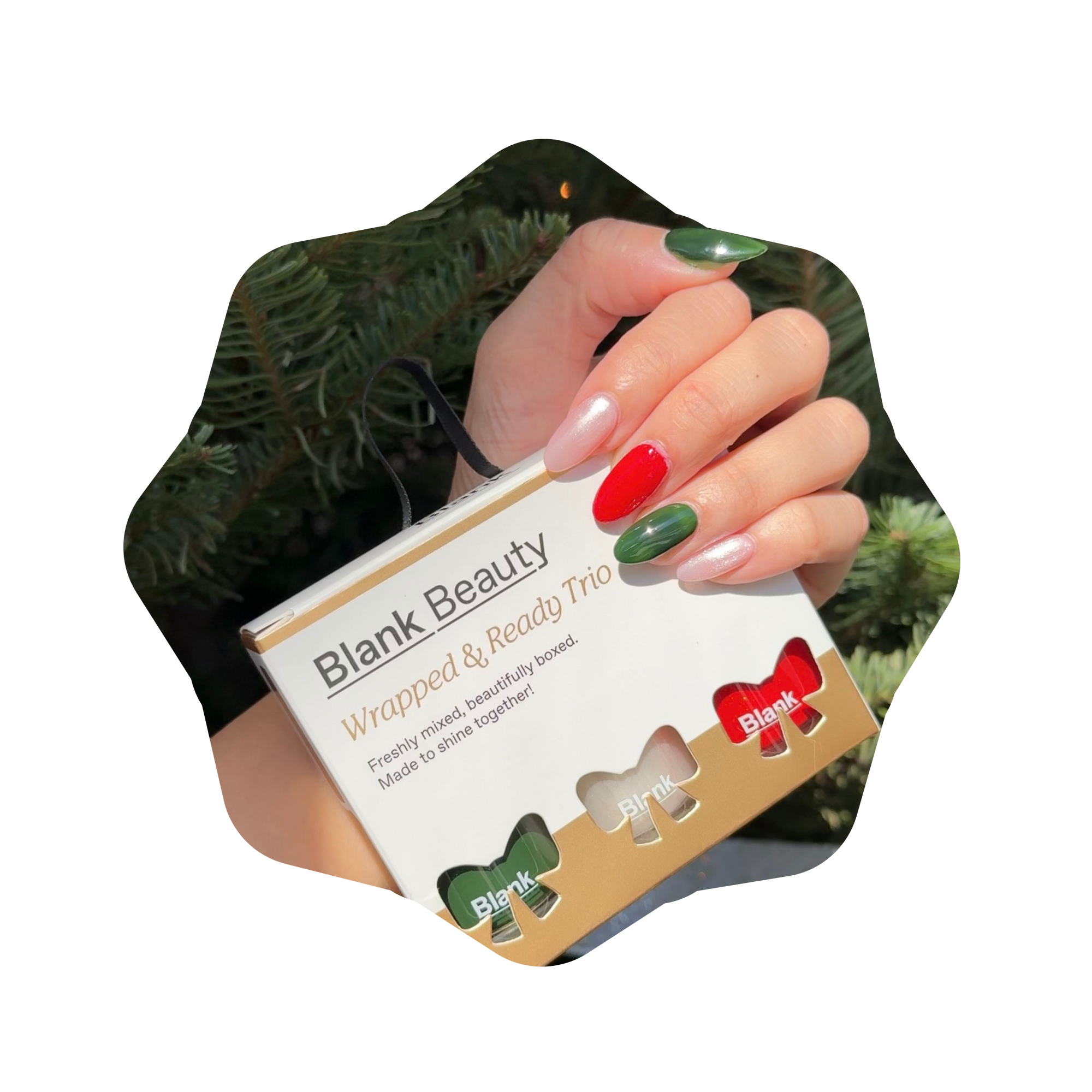 wrapped & ready trio (tree trimmings)