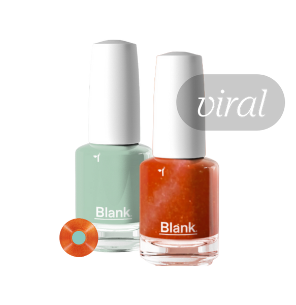 Showgirl Bundle - $18 Orange Glitter & Mint Green Nail Polish Duo
